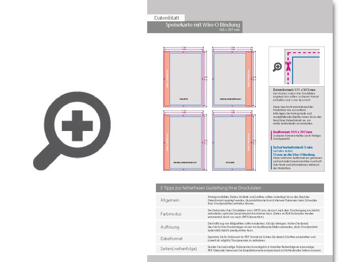 Product Bild speisekarte_mit_metall-spiralbindung__endformat_10_5_cm_x_29_7_cm__12-seitig